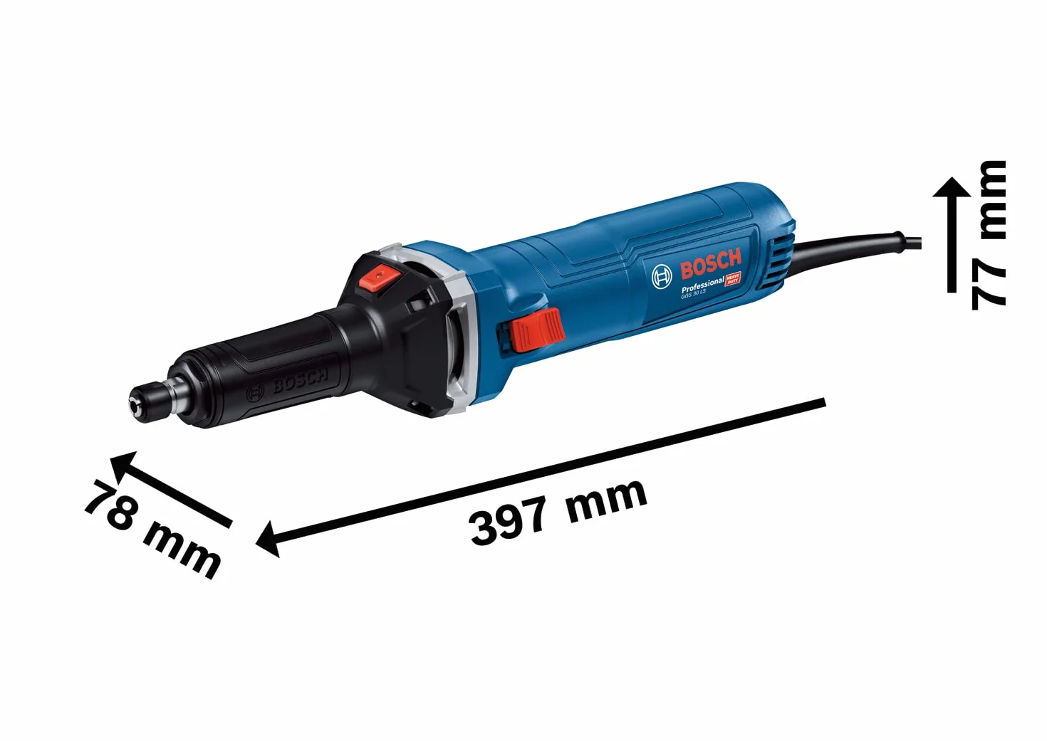 Bosch Professional szlifierka prosta GGS 30 LS 750 W 33000 min–1