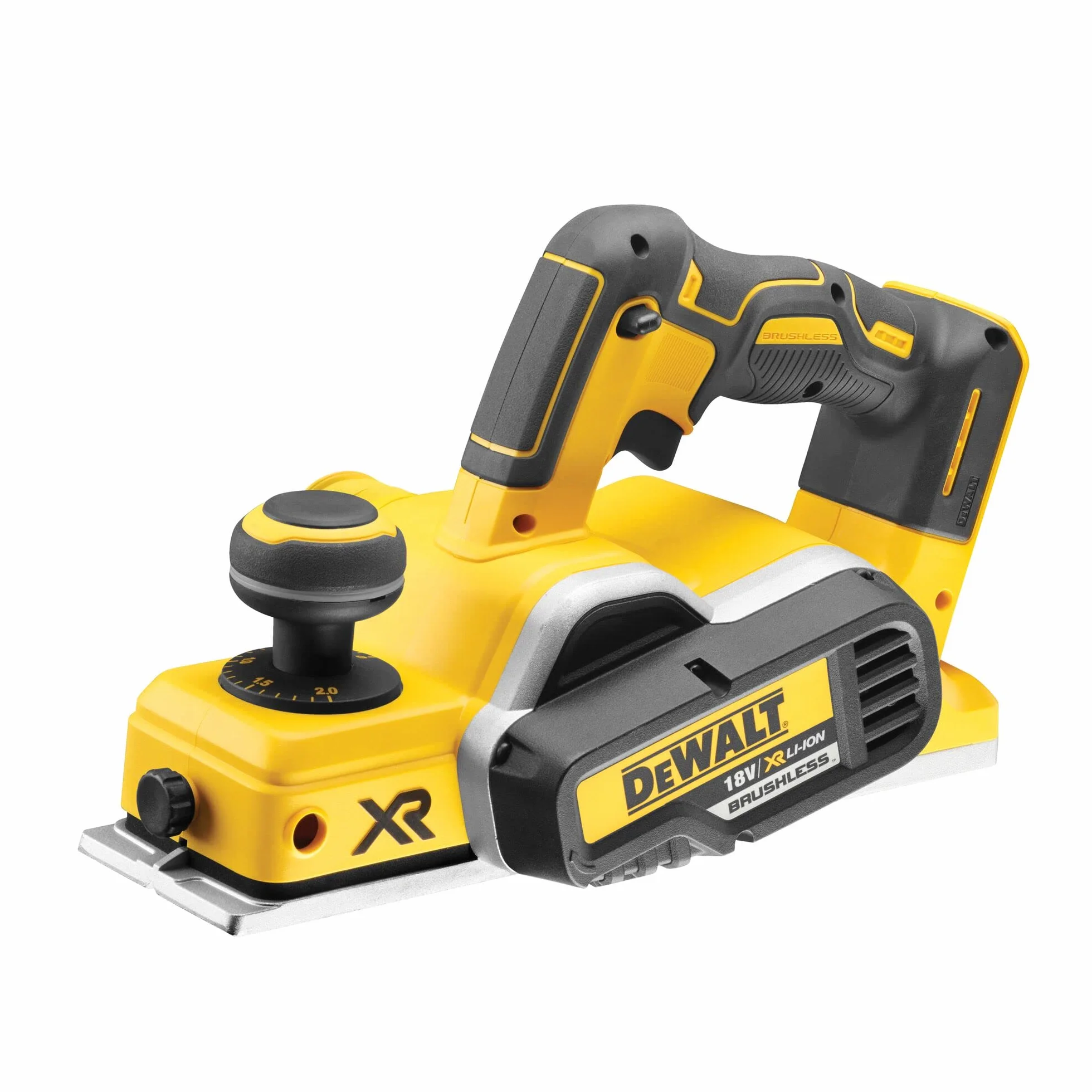 DEWALT - Bezszczotkowy samolot XR 18V Li-Ion - DCP580NT-XJ - Strugarka bezprzewodowa z obudową TSTAK - Przednie i tylne wsparcie dla lepszej stabilności - Bęben Ø48mm - Prędkość 15000 obr./min