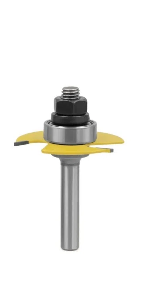 2 Szt. 6-częściowy Frez Do Rowków 3-skrzydłowy Zestaw Bitów Frezów Obróbki Drewna Narzędzie Cięcia Dłuta 8 Mm Trzpień(12.7mm Shank)