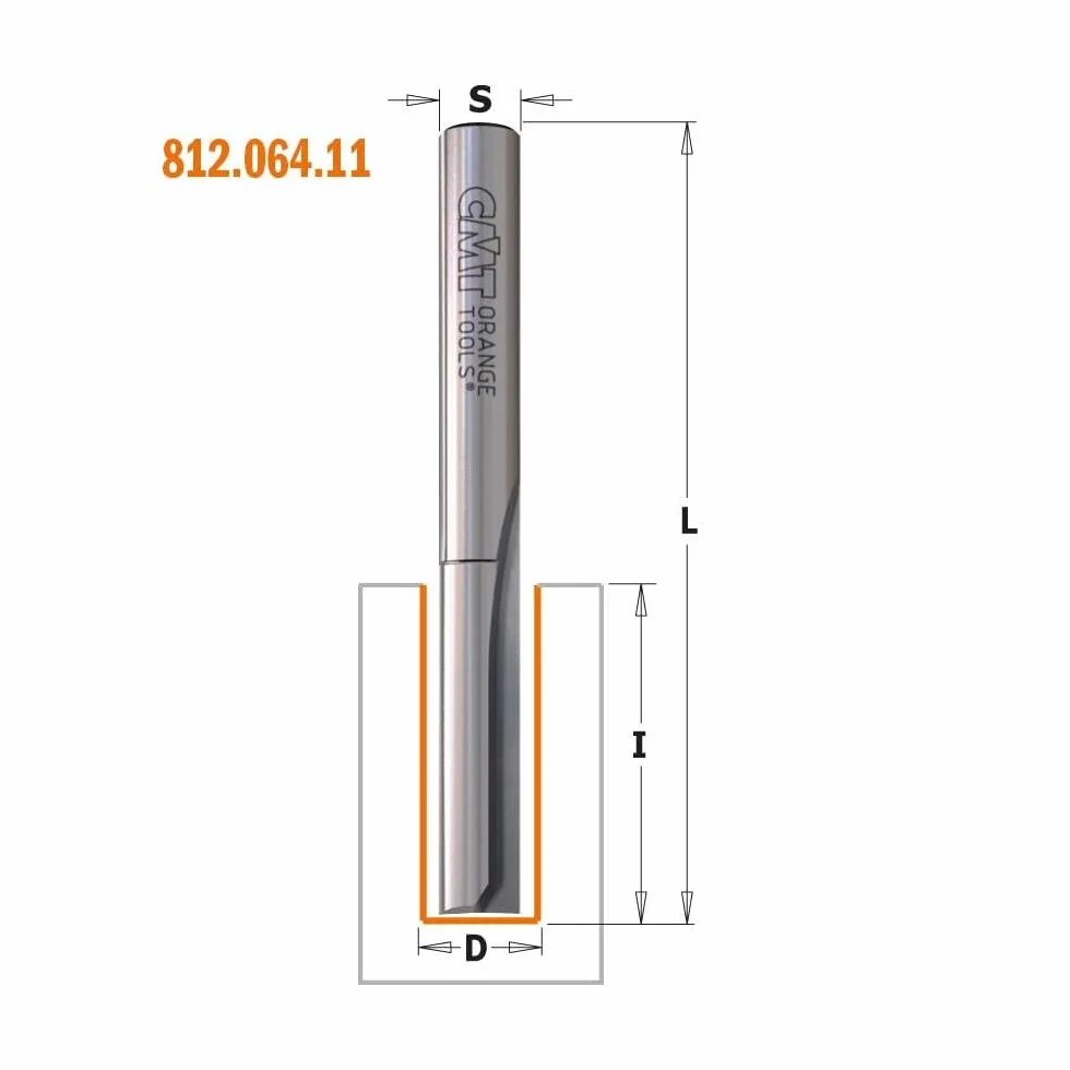 CMT ORANGE TOOLS 912.622.11 Młyn prosty Hm S 12 D 12x51