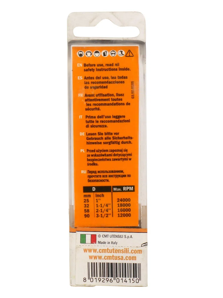 CMT Orange Toos 193.081.11 - Frez spiralny Z3 poz. HWM D=8x32x80 RE