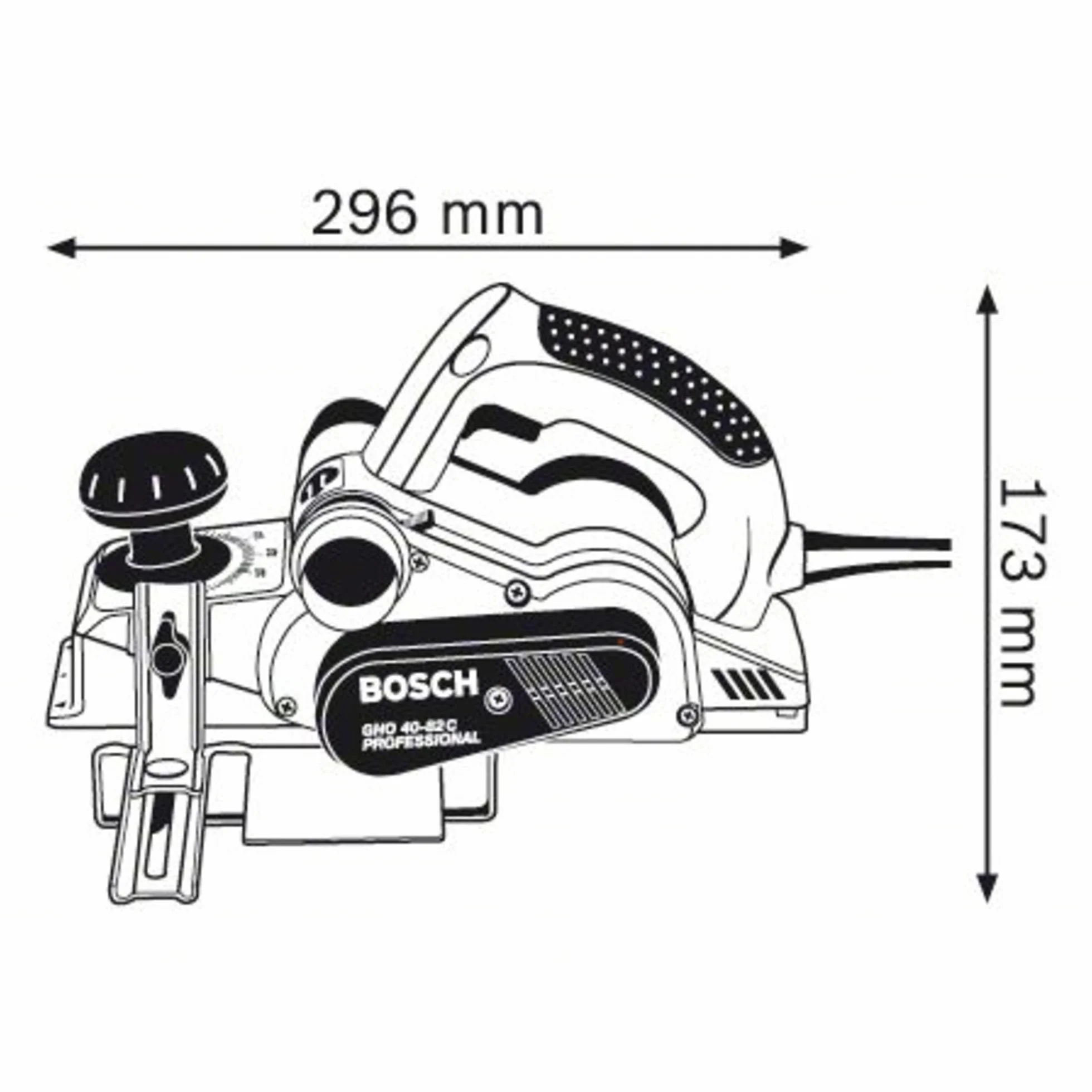 Bosch Professional strug GHO 40-82 C 850 W