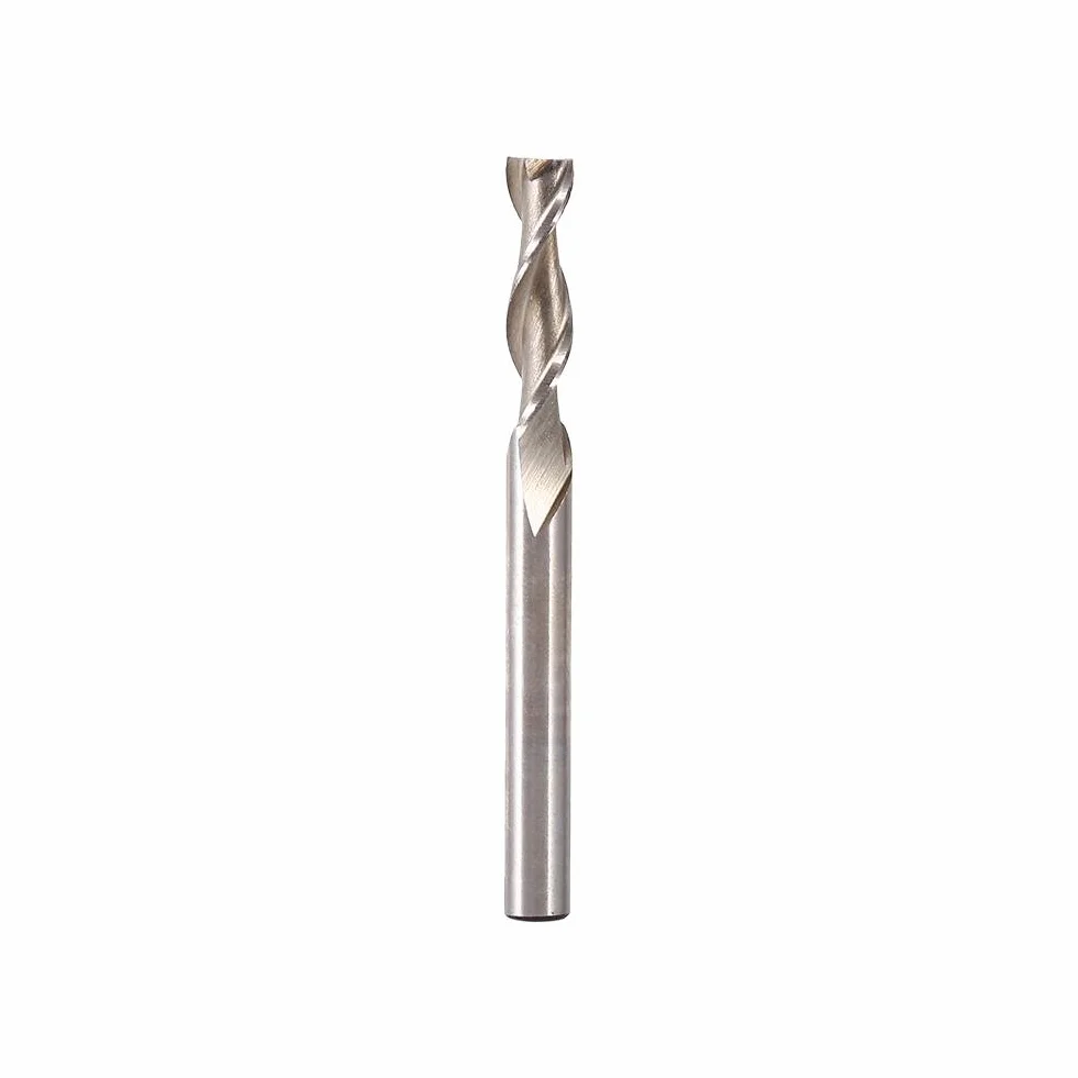 1 sztuka frez 6mm podwójna krawędź 2 flet frez spiralny frez bity CNC zestaw do cięcia narzędzie ze stali wolframowej Upcut Bit przedłużony 6mm bardzo długi