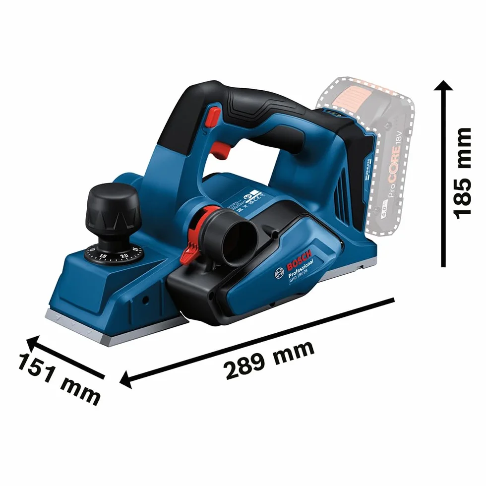 Bosch Professional GHO 18 V-26 strug akumulatorowy bezszczotkowy L-BOXX