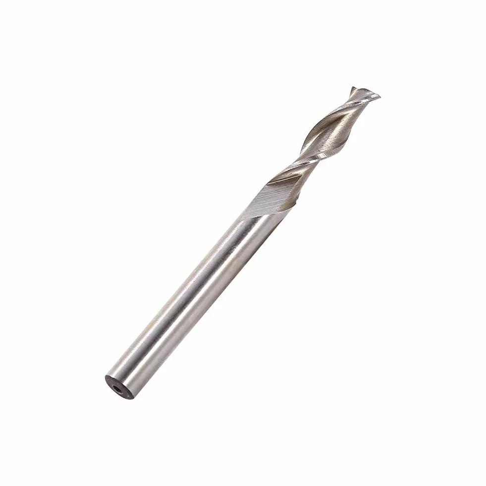 1 sztuka frez 6mm podwójna krawędź 2 flet frez spiralny frez bity CNC zestaw do cięcia narzędzie ze stali wolframowej Upcut Bit przedłużony 6mm bardzo długi