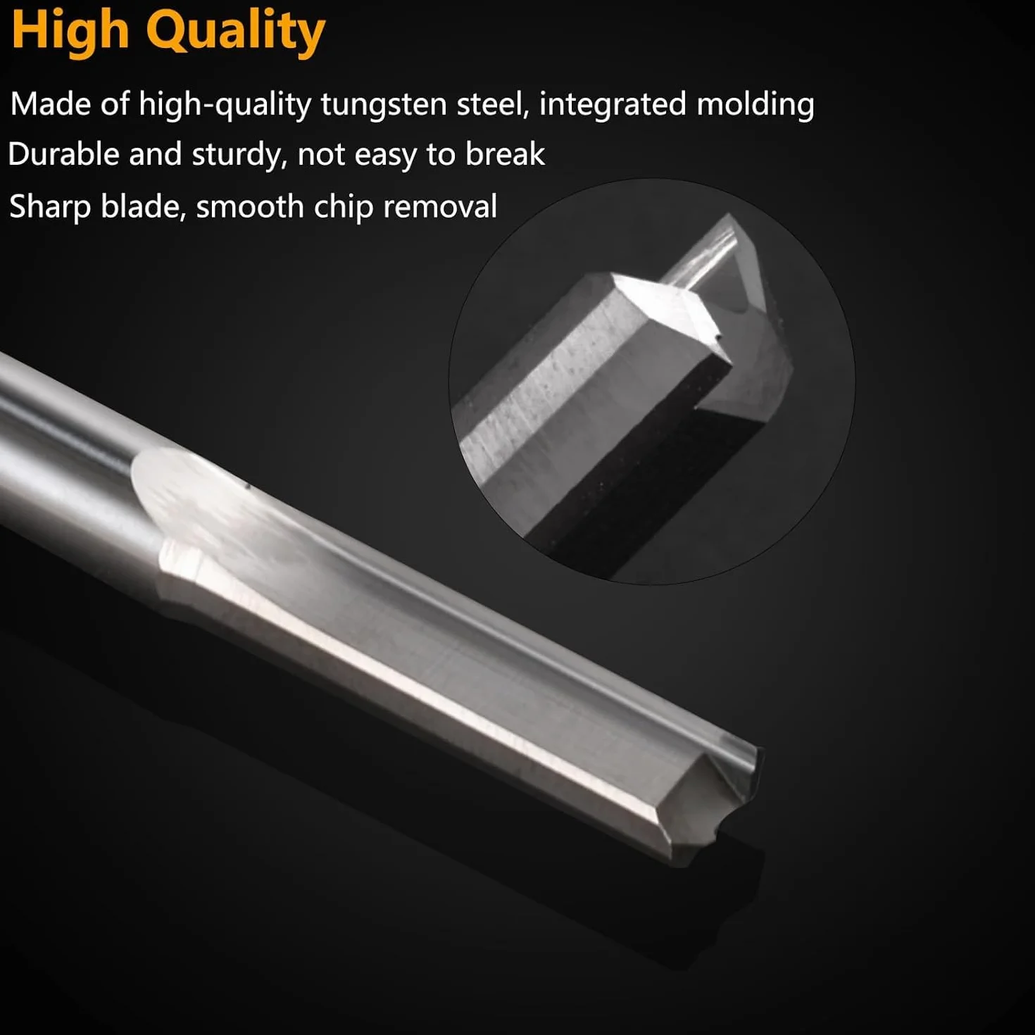 Proste frezy CNC, frezy trzpieniowe, 5 sztuk, narzędzia do frezowania z 2 rowkami, 2 x 17 mm, 1/8" trzpień w pełni z twardego metalu, zestawy młynków do grawerowania z akrylu PCW