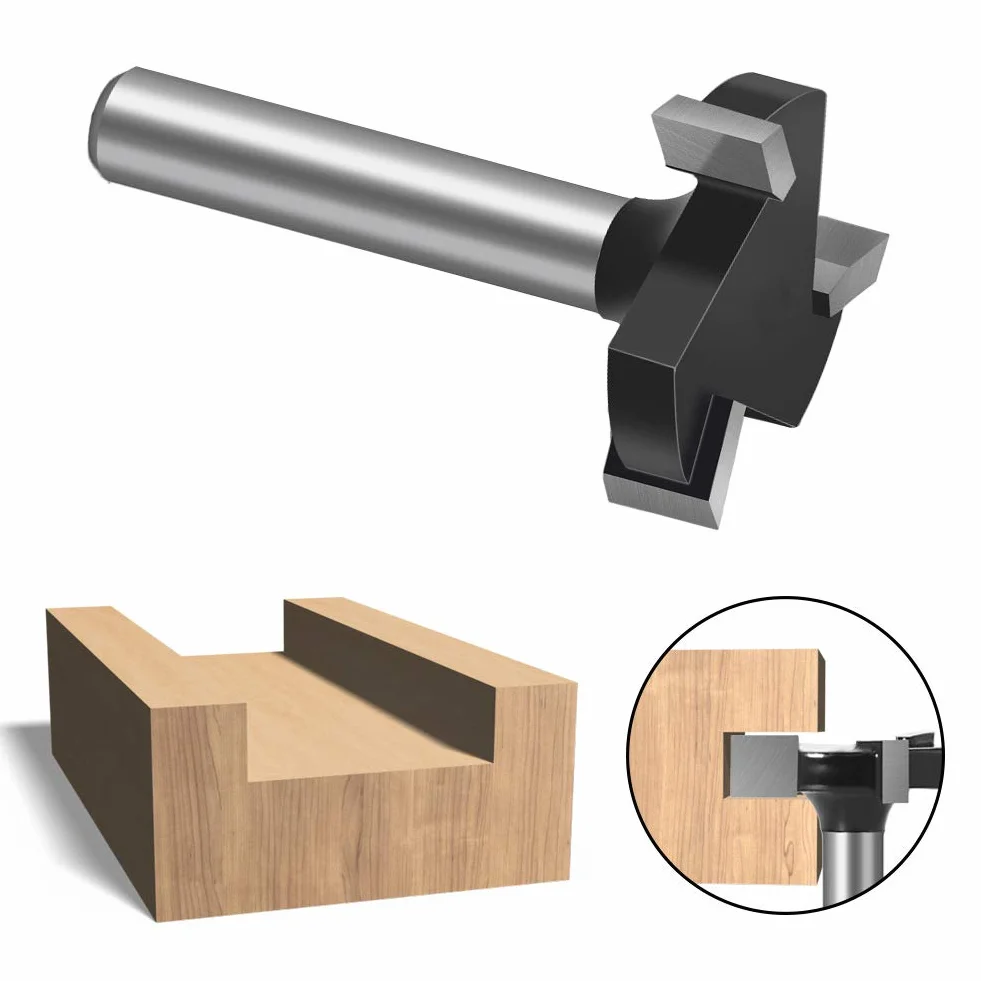 Baorder 6 mm trzonek CNC Spoilboard Frez powierzchniowy frez do płyt z twardego metalu do obróbki drewna