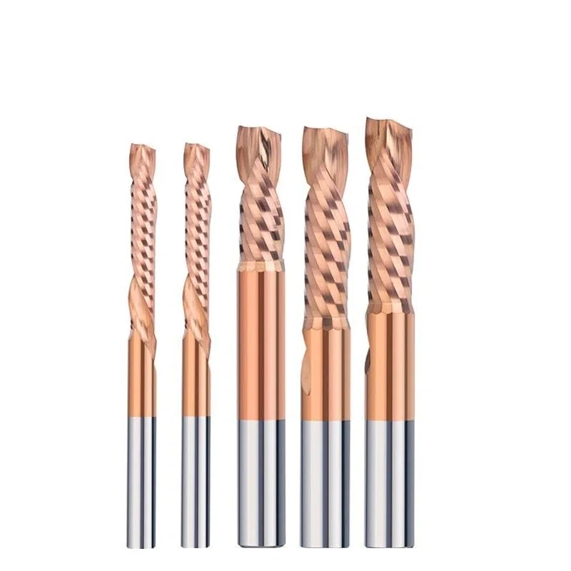 Pojedynczy frez z gwizdkiem 3,175 mm (1/8') Trzonek lewy frez CNC, 10 x 45 x 95