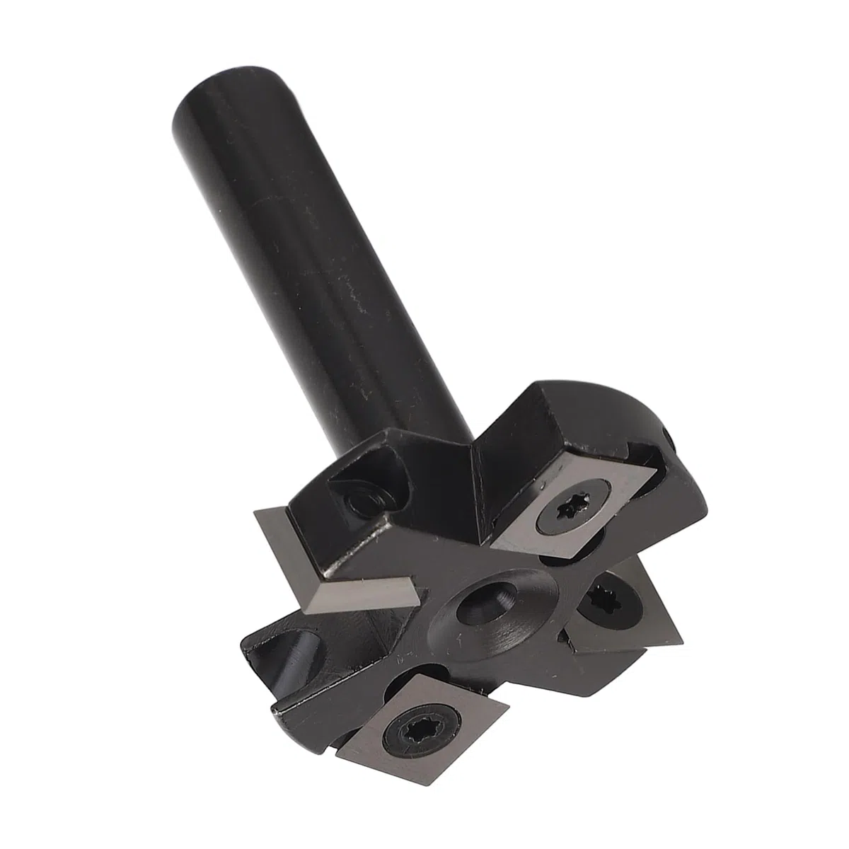 Jiawu Frez do Nawierzchni Typu Spoilboard, trzpień 12 Mm, średnica Cięcia 1-3/4 Cala, 4 Ostrza, Wymienna Płytka z Węglika, Końcówka do Strugarki Drewna, Routera CNC, Ręczny Router Stołowy