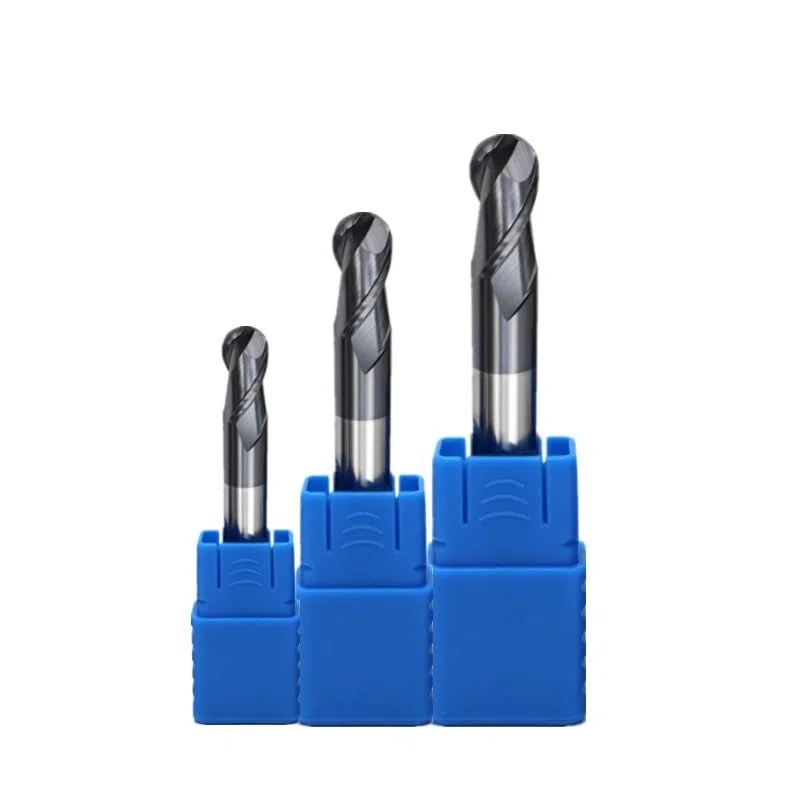 HRC50 2 Ostrza Frez Kulisty Z Końcówką Kulistą Węglika Wolframu CNC 10 Szt(5pcs,R2.5X6DX50L-2T)