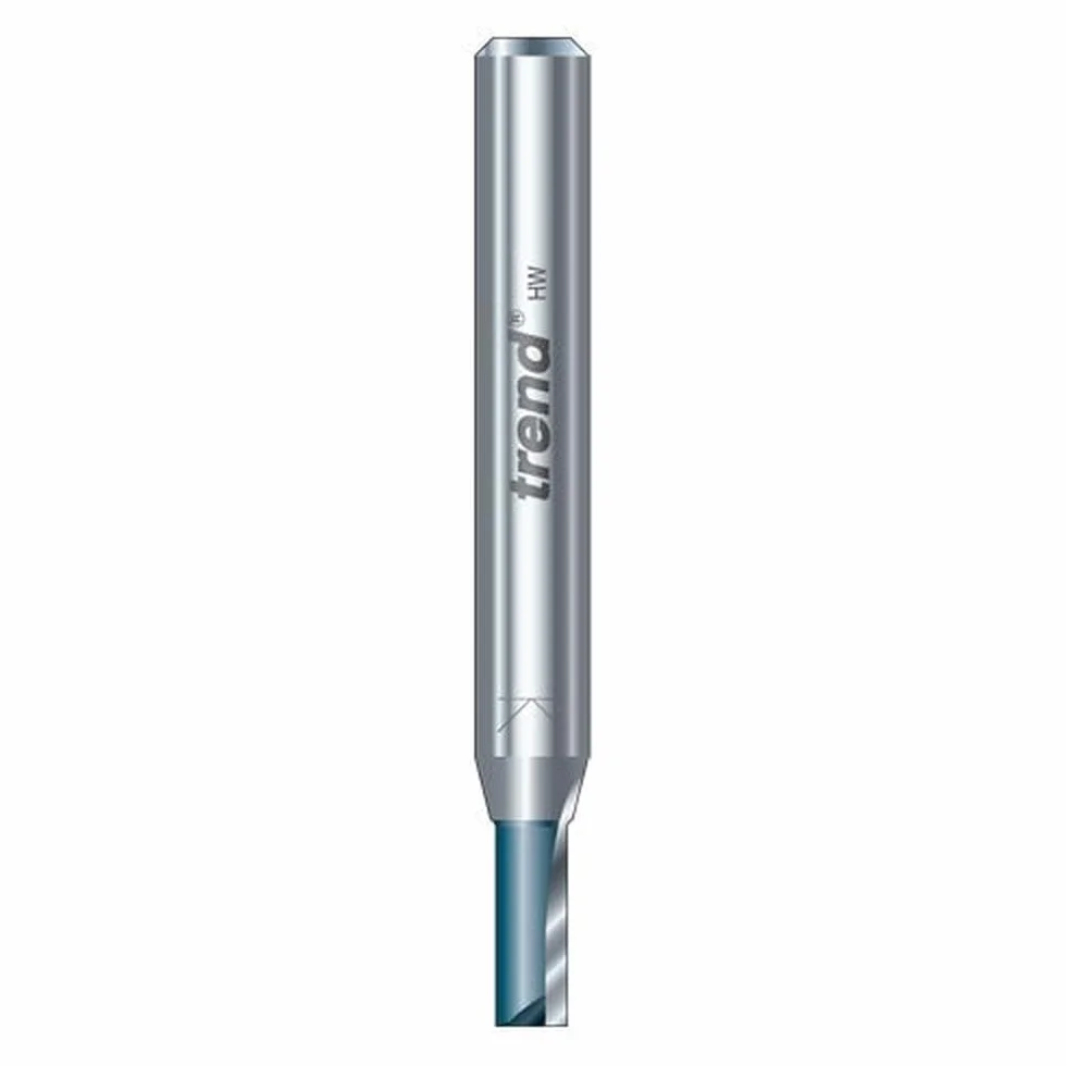 Trend Frez z dwoma rowkami o średnicy 8mm x 25mm nacinany, odpowiedni do zastosowań takich jak grawerowanie, rowkowanie, wręgowanie i płytkie dłutowanie, C012AX8MMTC