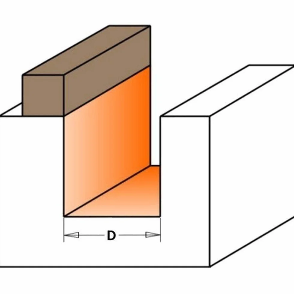 CMT Orange Tools 912.691.11B Frez prosty z łożyskiem kulkowym HW S=12 D=19 x 50,8 mm