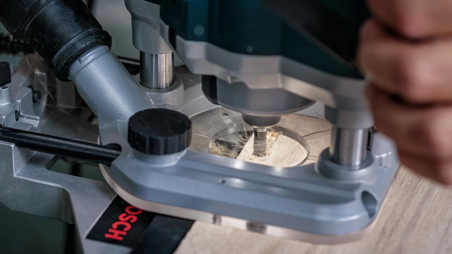 Bosch 1x Frez prosty płaski PRO, dwa rowki (do Miękkie drewno, Twarde drewno, Ø 10 mm, Professional Akcesoria Frez ręczny, Frez krawędziowy)