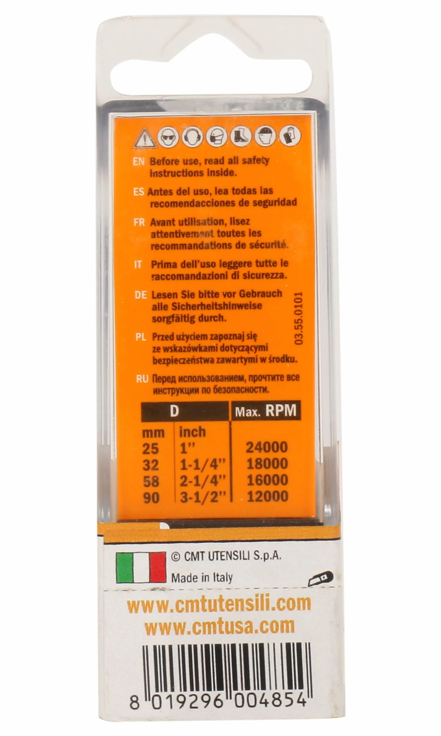 CMT Orange Tools 912.621.11 tools, Grigio/Arancio