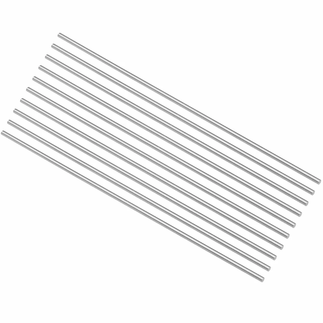sourcing map Okrągły pręt stalowy, 1,6 mm HSS Tokarka Pręt Głowica Głowica 100 mm Długość, do wału przekładni Wiertło Tokarki Miniaturowe Wał Toczenie Maszyny 10 sztuk