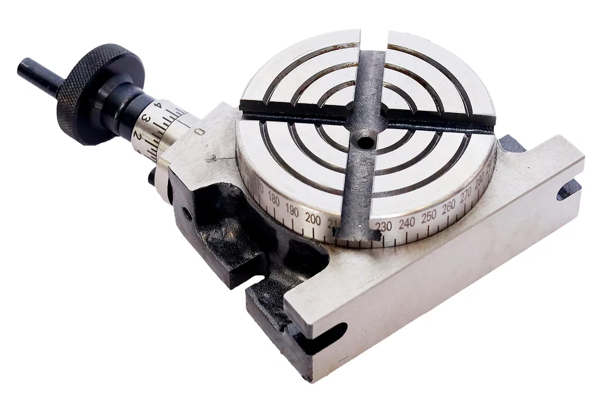ACTOOLS Stół frezarski 80 mm + uchwyt samocentrujący 65 mm + płyta tylna i nakrętki T (dostawa 4-5 dni) (stół obrotowy 7,6 cm + uchwyt 65 mm)