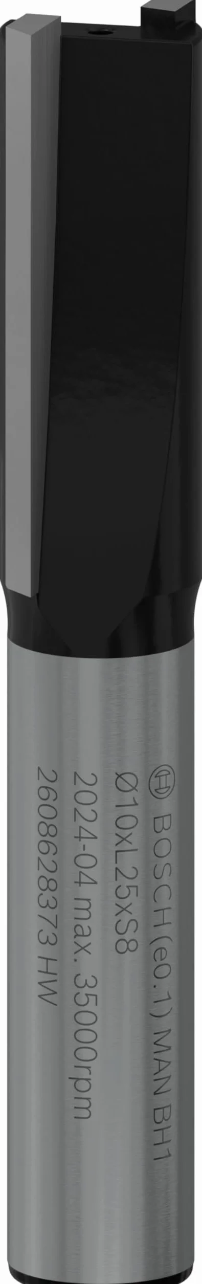 Bosch 1x Frez prosty płaski PRO, dwa rowki (do Miękkie drewno, Twarde drewno, Ø 10 mm, Professional Akcesoria Frez ręczny, Frez krawędziowy)