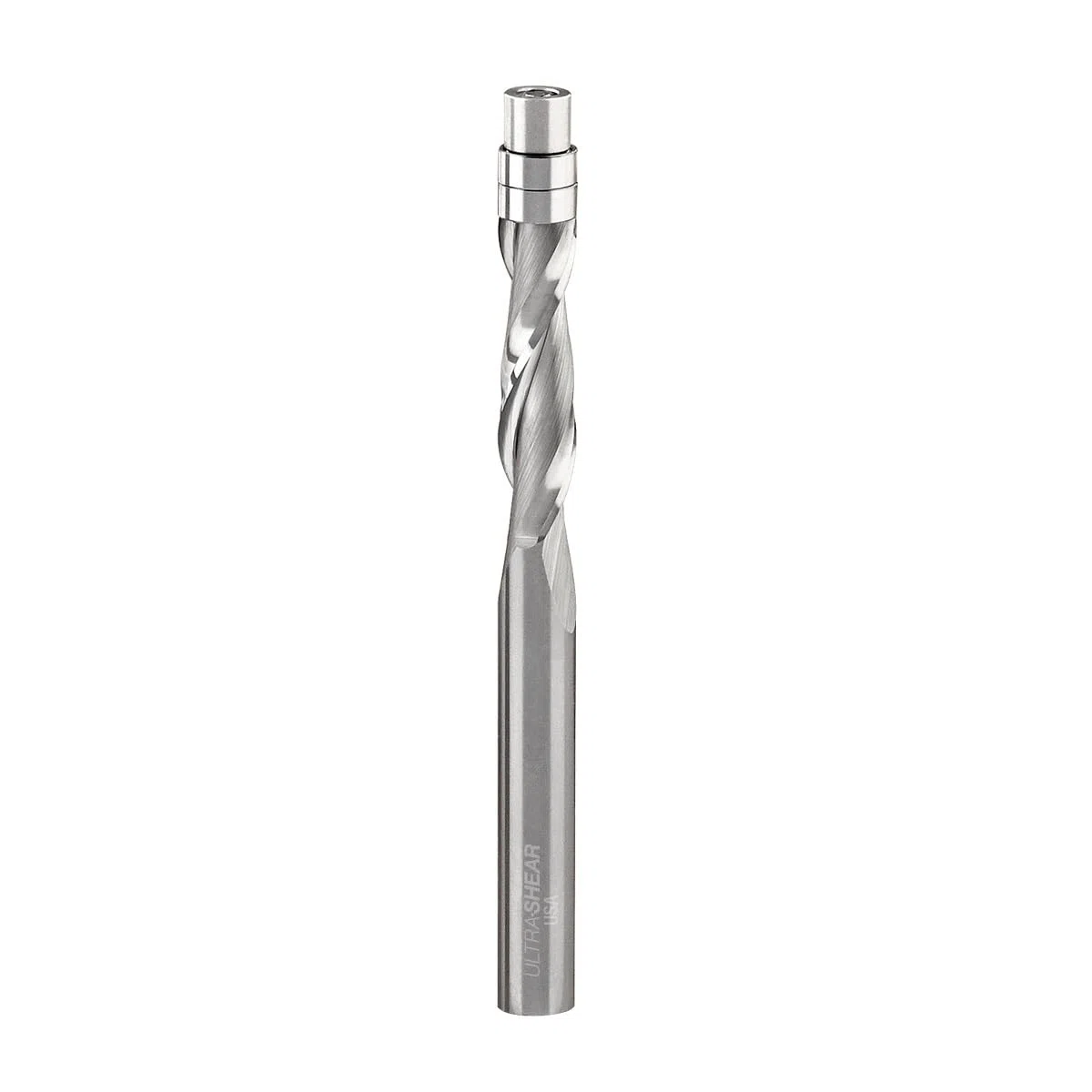 Frezy do frezowania z węglika spiekanego, 0.6 cm CD, 0.6 cm SH, 2.5 cm CL, 2FL, Up Cut, bit spiralny wyprodukowany w USA, podwójne łożysko do szablonu i wzoru